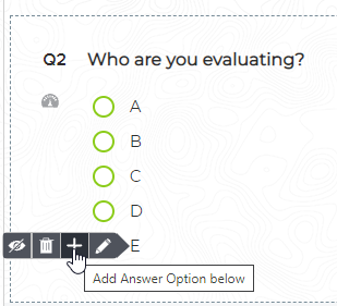 add answer to live survey