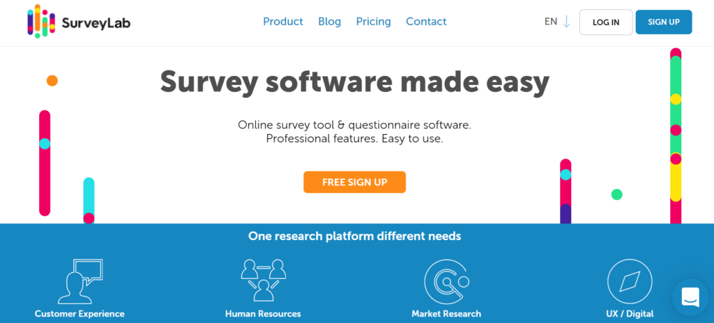 SurveyLab homepage